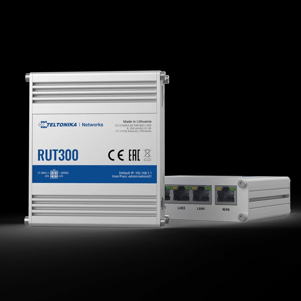 Teltonika RUT300 Endüstriyel MQTT Ethernet Yönlendirici